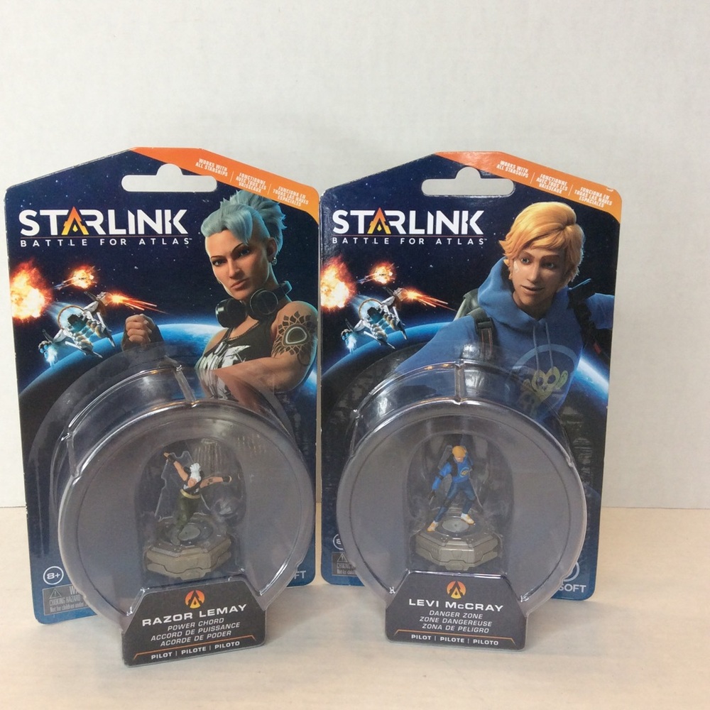 Starlink Battle for Atlas Set of 2 Action Figures Levi McCray & Razor Lemay